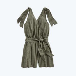 NWT Summersalt The Going Places Gauze Tie-Shoulder Romper